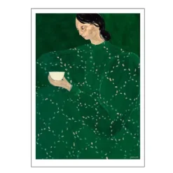 The Poster Club x Sofia Lind poster 50x70 cm coffee alone at place de clichy