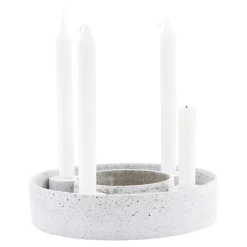 The Ring lysestake 26 cm lys grå