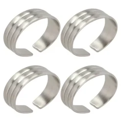 Thebe serviettring 4 stk 4,3x3,2 cm matt stål