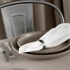 Thebe serviettring 4 stk 4,3x3,2 cm matt stål