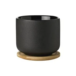 Theo krus m/glassbrikke 20 cl svart