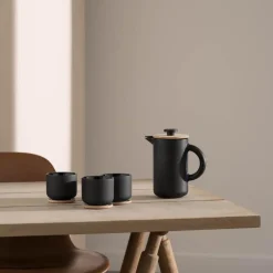 Theo krus m/glassbrikke 20 cl svart