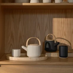 Theo termokopp med trebrikke 25 cl svart