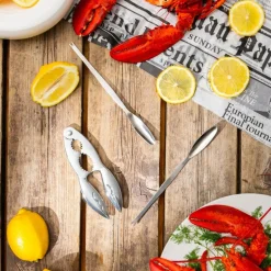 Tide skalldyrsett 7 deler krom