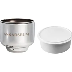 Tilbehør stålbolle m/lokk 7L blank