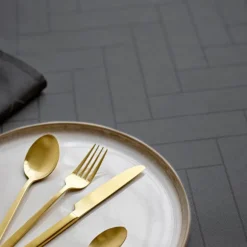 Tiles damask duk 140x270 cm ash