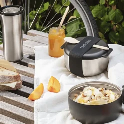 To Go matboks 75 cl stål/svart