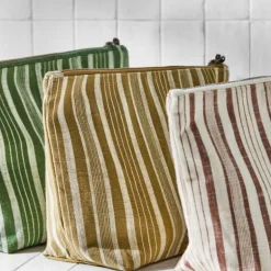 Toalettmappe 32x12 cm mørk oliven