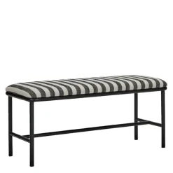 Toda benk 100x39x45 cm svart/off-white