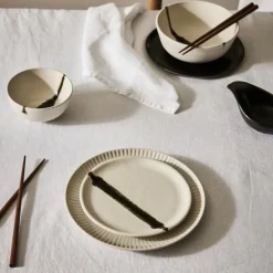 Toledo asjett 17,5 cm hvit/svart/grønn