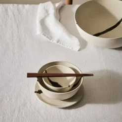 Toledo asjett 17,5 cm hvit/svart/grønn