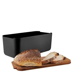 Tools brødboks med bambuslokk 42x19x15,5 cm svart