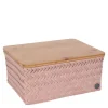 Top Fit stor oppbevaringskurv m/lokk 31x23x15 cm copper blush