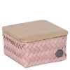 Top Fit Tiny oppbevaringskurv m/lokk 13x13x8 cm copper blush