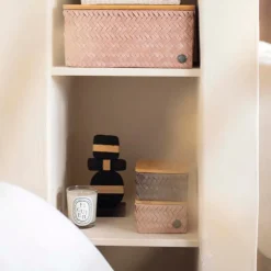 Top Fit Tiny oppbevaringskurv m/lokk 13x13x8 cm copper blush