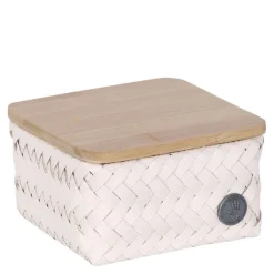 Top Fit Tiny oppbevaringskurv m/lokk 13x13x8 cm champagne