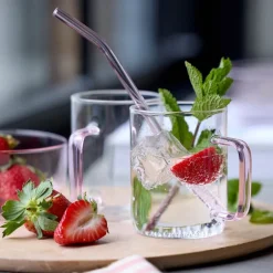 Torino glasskrus 40 cl 2 stk rosa