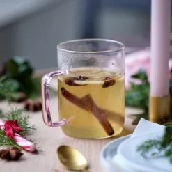 Torino glasskrus 40 cl 2 stk rosa