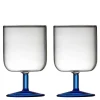 Torino vinglass 30 cl 2 stk klar/blå