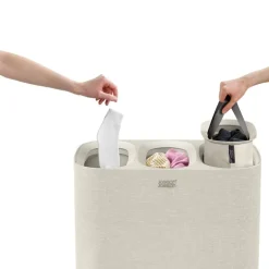 Tota Trio skittentøyskurv 90L ecru