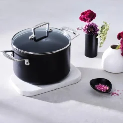 Toughened Non-Stick gryte med glasslokk 6L