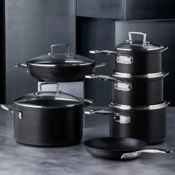 Toughened Non-Stick gryte med glasslokk 6L