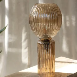 Toulipa bordlampe 40 cm amber