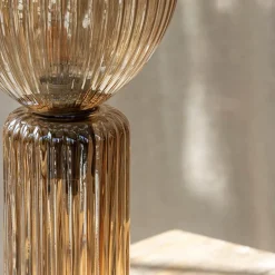 Toulipa bordlampe 40 cm amber