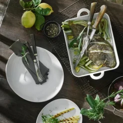 Toulouse ildfast form 29x24x6 cm hvit