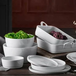 Toulouse ildfast form 29x24x6 cm hvit