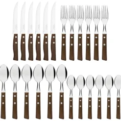 Tradicional bestikksett 24 deler brun