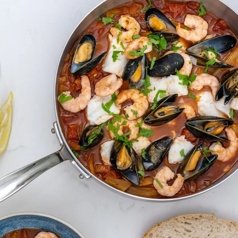 Traktørpanne 24 cm 2,0L rustfritt stål