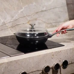 Traktørpanne 26 cm mørk grå