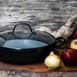 Traktørpanne i støpejern med Honeycomb keramisk belegg 30 cm