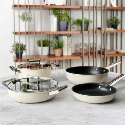 Traktørpanne m/lokk 28 cm 3,7L creme