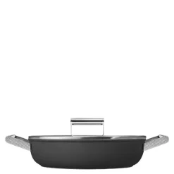 Traktørpanne m/lokk 28 cm 3,7L svart