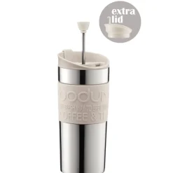 Travel press termokopp 35 cl hvit
