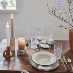 Travina lysestake 14x4 cm sand