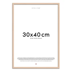 Treramme 30x40 cm rose