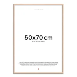 Treramme 50x70 cm rose