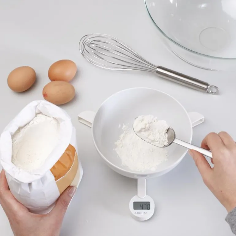 TriScale digital kjøkkenvekt hvit