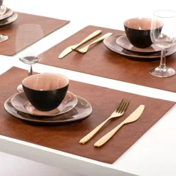 Troja dekkebrikke 45x33 cm karamell