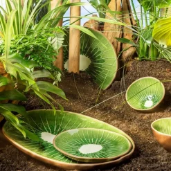 Tropical Fruits serveringsfat 40,2x31,1 cm kiwi grønn