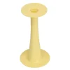 Trumpet vase/lysestake 24 cm gul