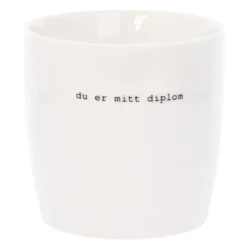 Trygve Skaug krus du er mitt diplom 30 cl hvit