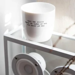 Trygve Skaug krus hysj vær stille 30 cl hvit