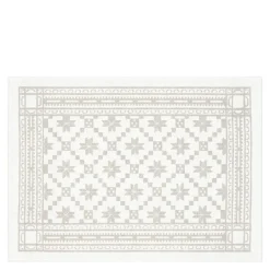 Åttebladrose bordbrikke 35x48 cm beige