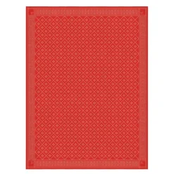 Åttebladrose bordduk 150x150 cm rød