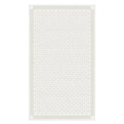 Åttebladrose bordduk 150x260 cm beige