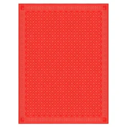 Åttebladrose duk 150x310 cm rød